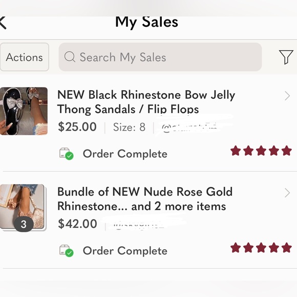 Last one Rose Gold Rhinestone Bling Bow Jelly Thong Sandals / Flip Flops - Picture 4 of 4